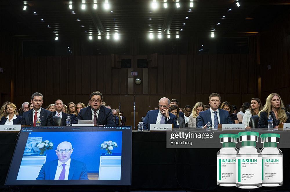 Image: 
Executives of pharmaceutical companies and pharmacy benefit managers testified on Wednesday before a Senate Health, Education, Labor, and Pensions Committee hearing on insulin prices.